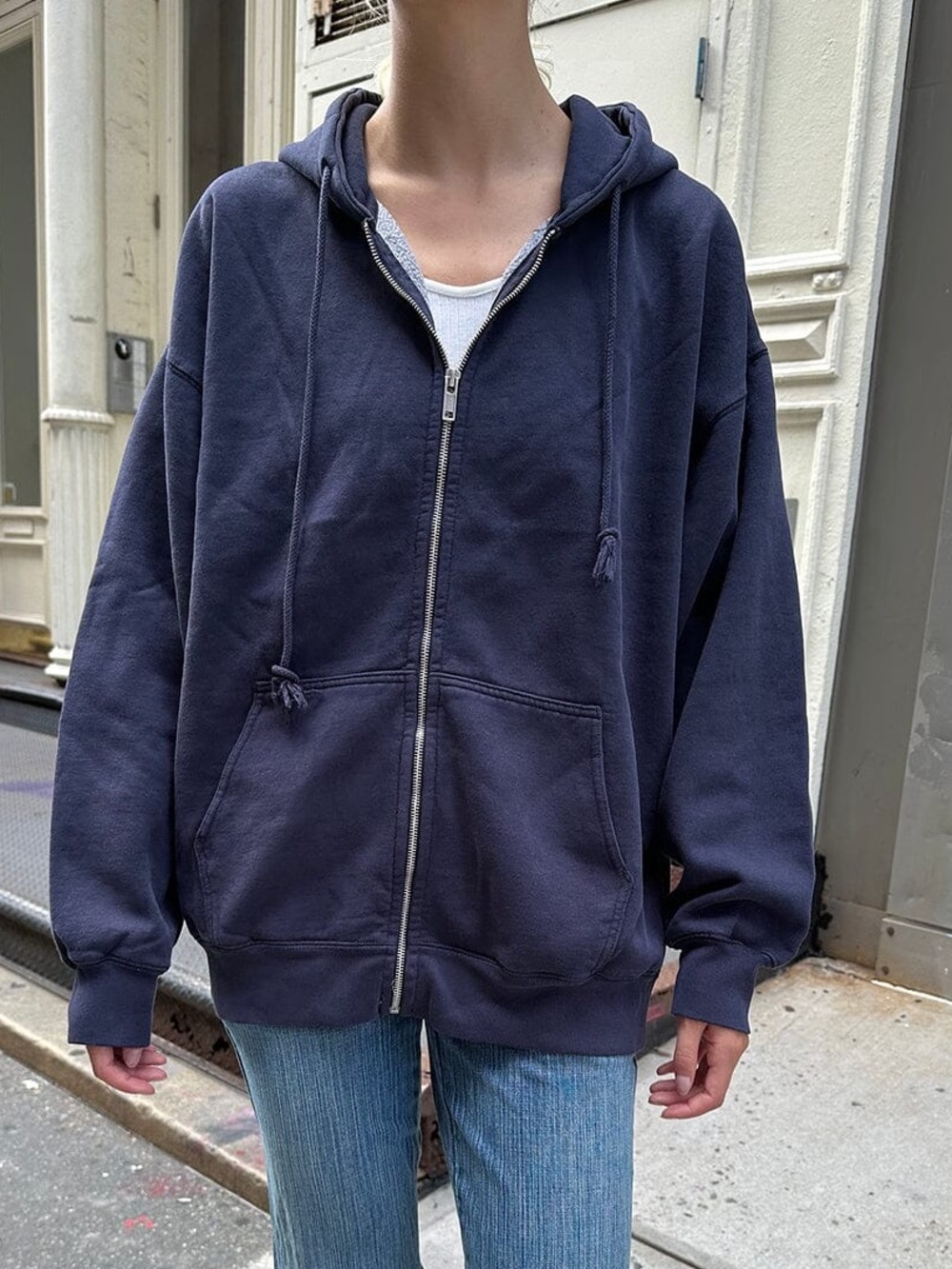 Brandy Melville Dark Navy Christy Hoodie